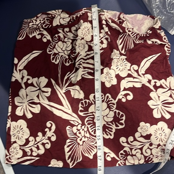 Tommy Bahama Burgundy Floral Tank Top Size XS - Picture 8 of 9